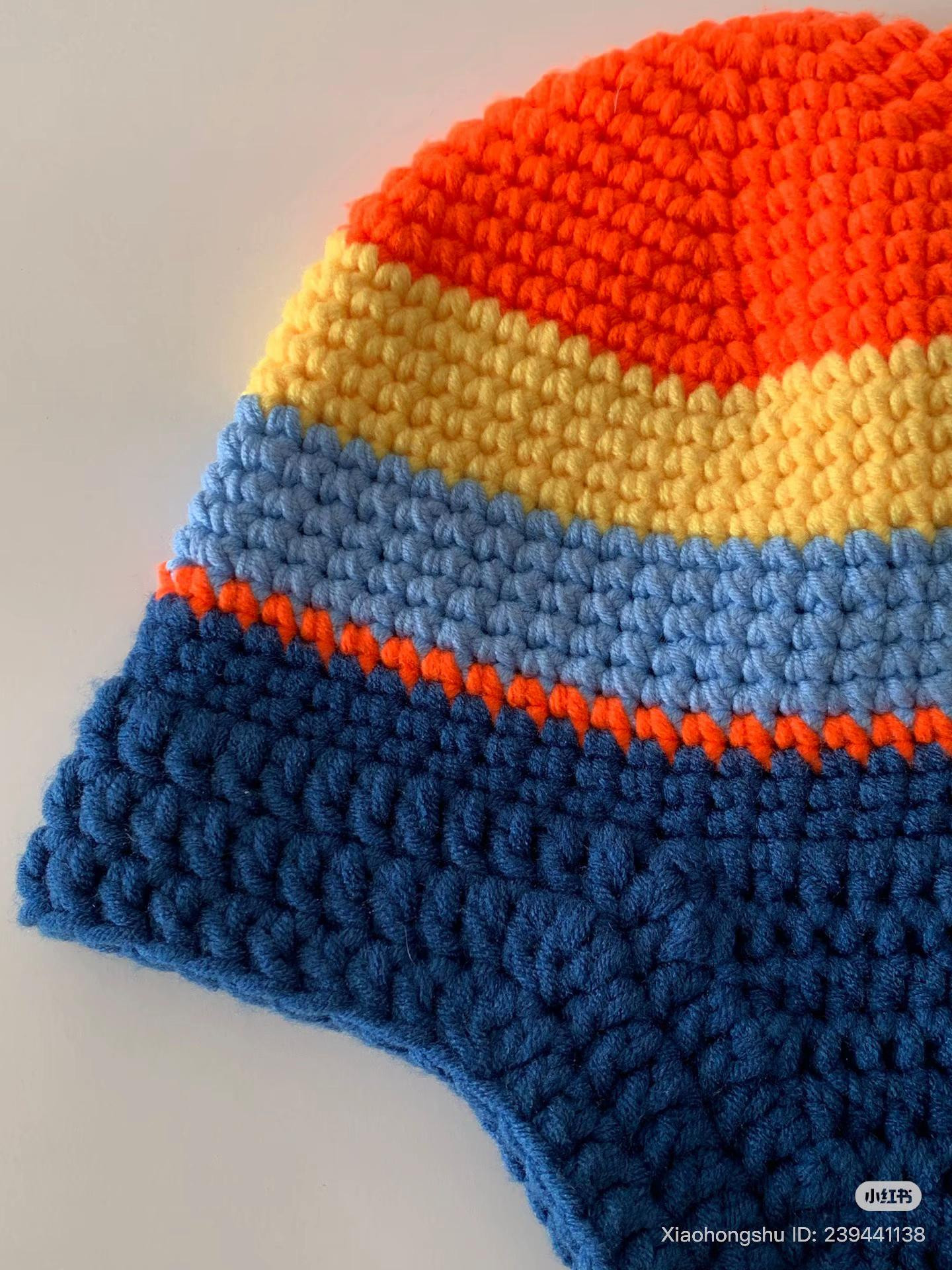 Colorful Crochet Earflap Hat Pattern Tutorial