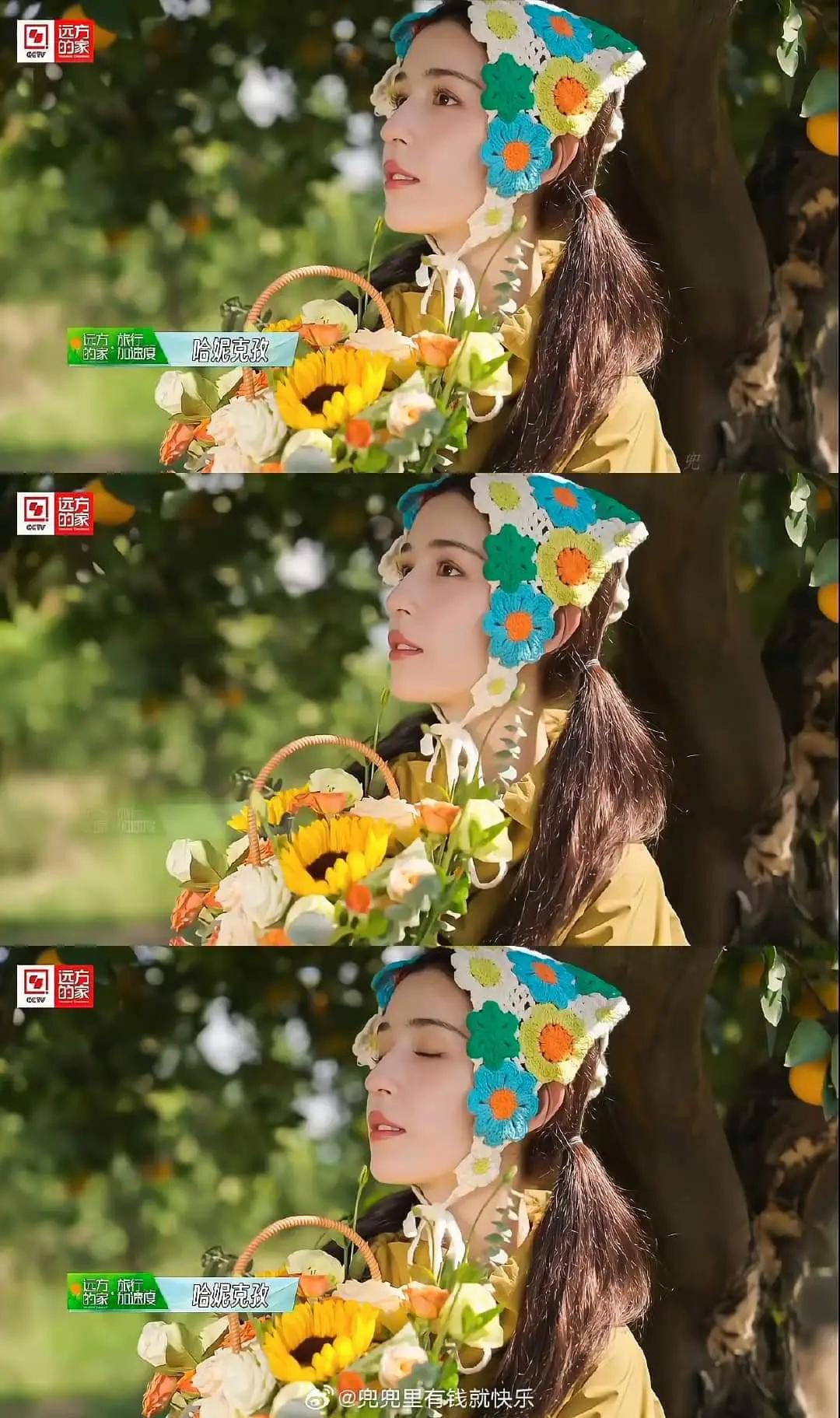 Colorful Granny Square Flower Headscarf Crochet Pattern and Tutorial