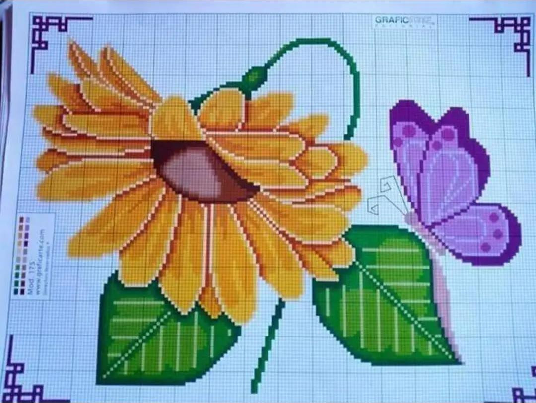 Colorful Peacock, Bird, and Chameleon Pixel Charts for Cross Stitch by Graficarte