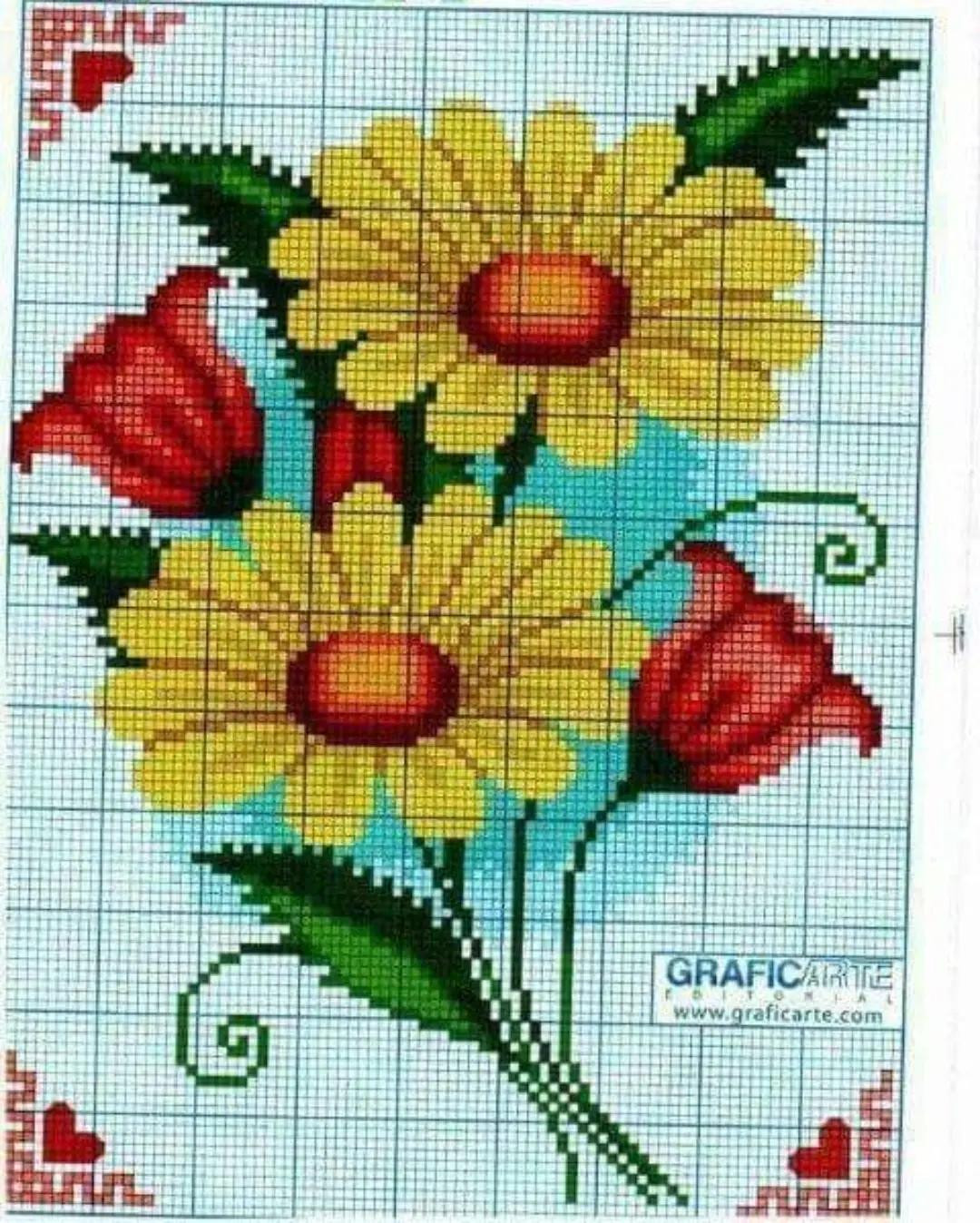 Colorful Peacock, Bird, and Chameleon Pixel Charts for Cross Stitch by Graficarte