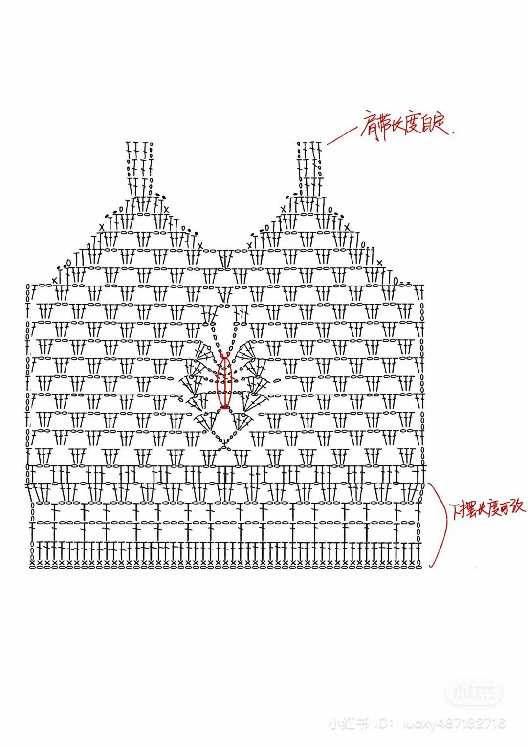Colorful Rainbow Butterfly Crochet Top with Flat Chart Pattern