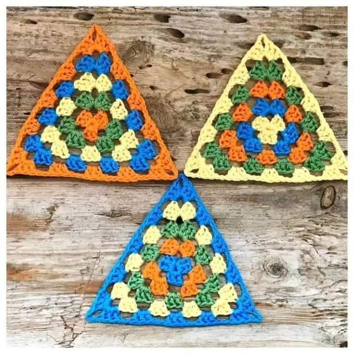 Colorful Triangle Crochet Patterns and Charts