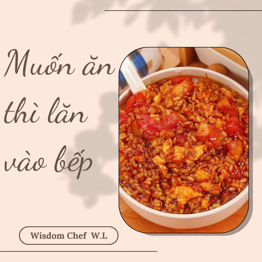 Cơm cà chua trứng khoai tây sốt đậm đà