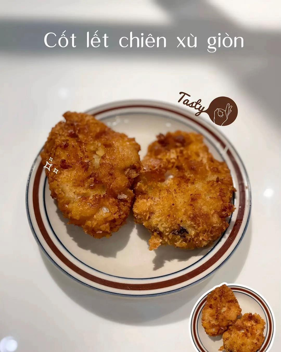 Cơm nhà ngon: Cốt lết chiên xù giòn rụm và canh hẹ đậu hũ thịt bằm