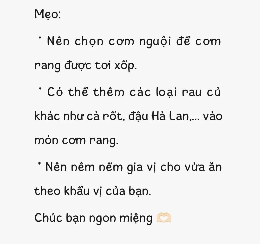 Cơm rang đậu hũ trứng chiên với sốt cà chua và Lạp xưởng