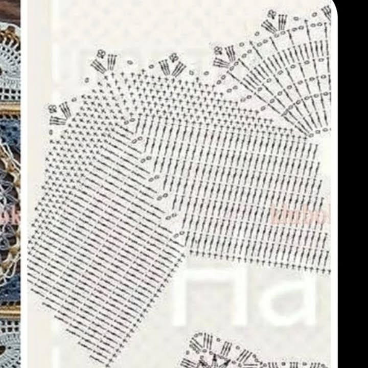 Complex Multi-Color Mandala Crochet Placemat with Detailed Flat Chart Pattern