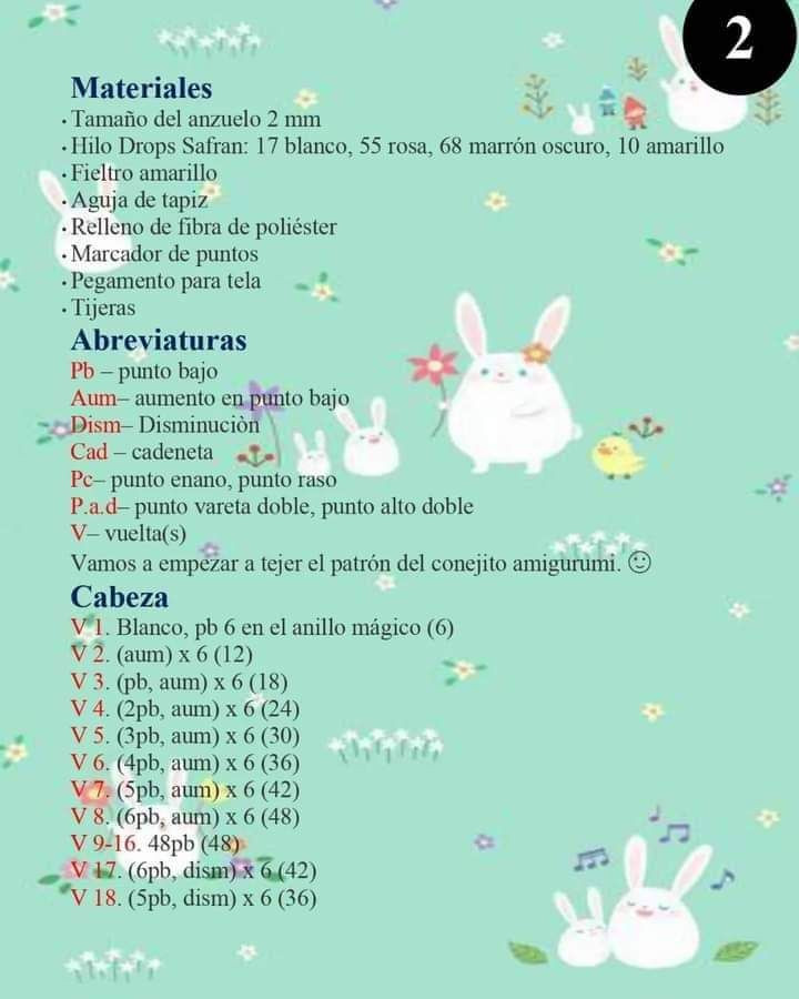 Conejita My Melody Patrón de Amigurumi Paso a Paso