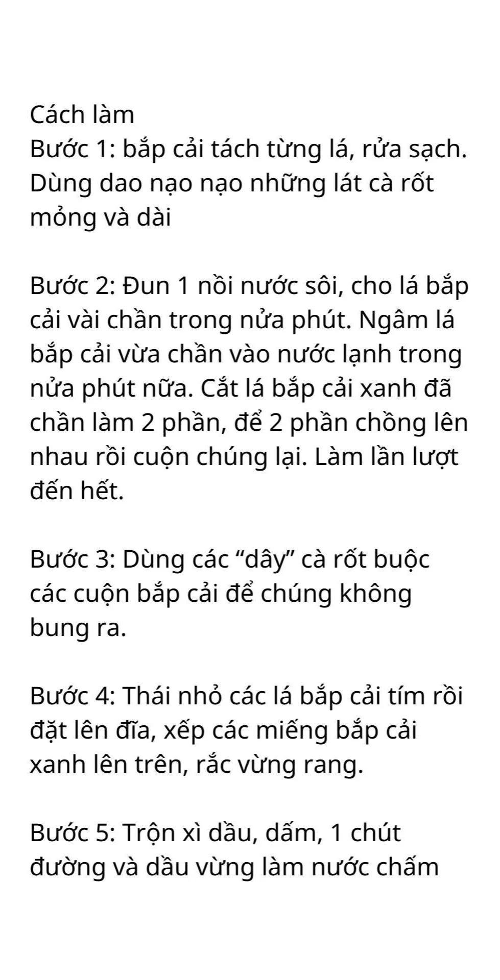 Công thức 5 món chay thanh đạm đủ chất: Bắp cải cuộn chay và Chả mực chay