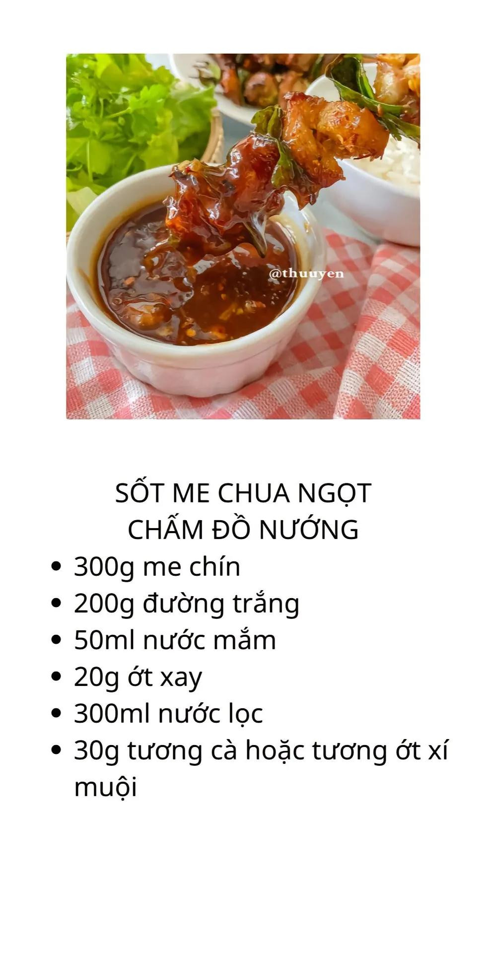 Công thức 6 món nước chấm ngon mê ly phần 2: sốt me, nước ốc luộc, sốt thái