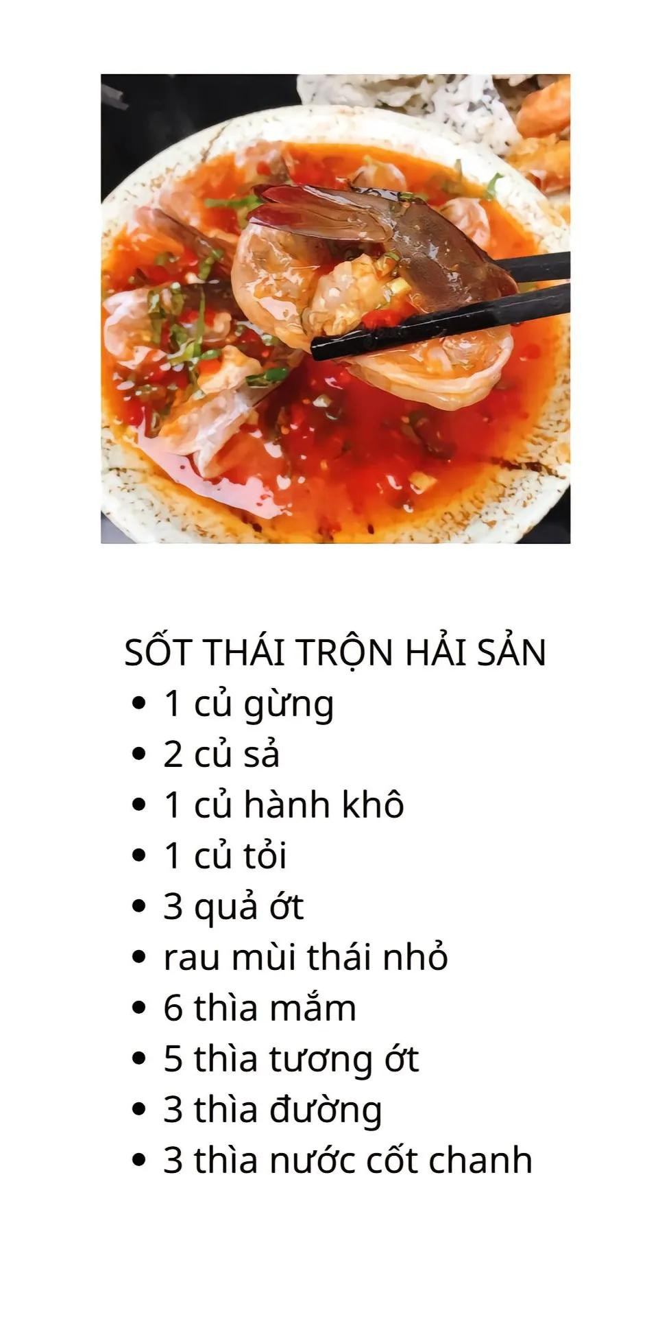 Công thức 6 món nước chấm ngon mê ly phần 2: sốt me, nước ốc luộc, sốt thái