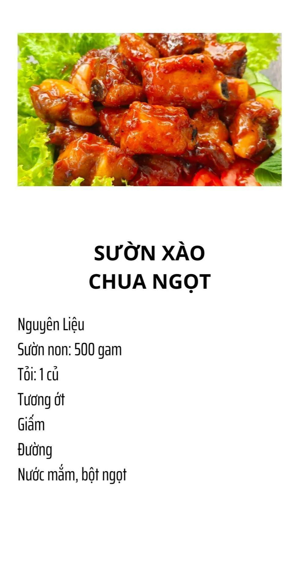 Công thức 6 món xào, rim ngon cực tốn cơm: Sườn xào chua ngọt và Cá cơm rim