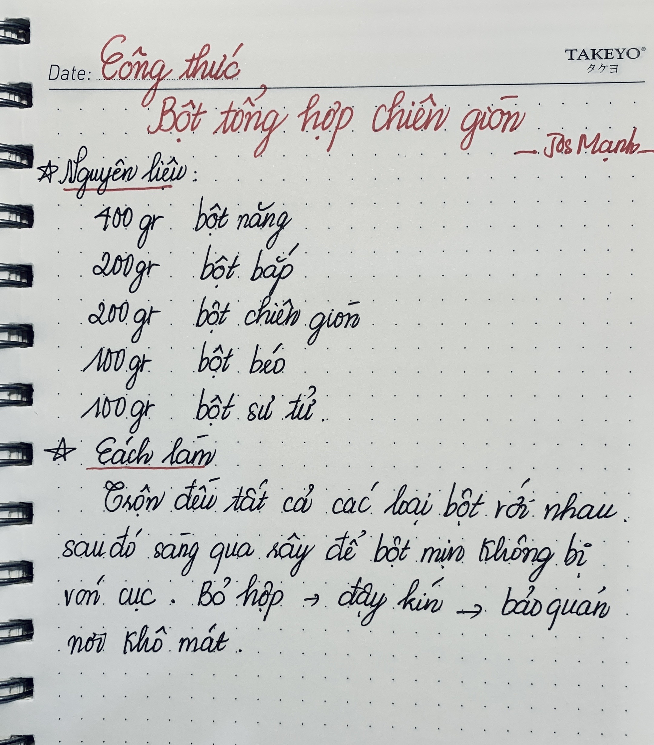 Công thức Bột tổng hợp chiên giòn ngon chuẩn nhà hàng với bột năng, bắp và sừ tử