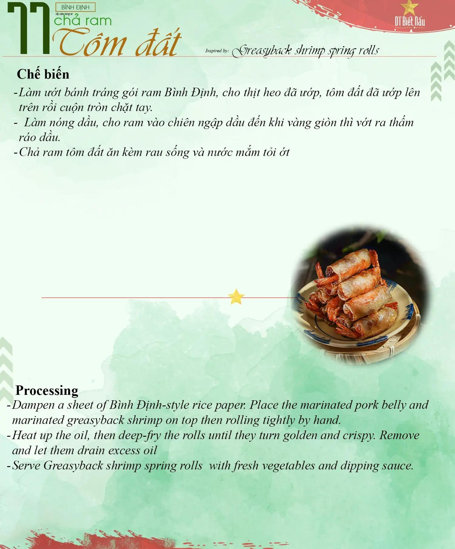 Công thức Chả Ram Tôm Đất Bình Định - Món ăn vùng miền Việt Nam