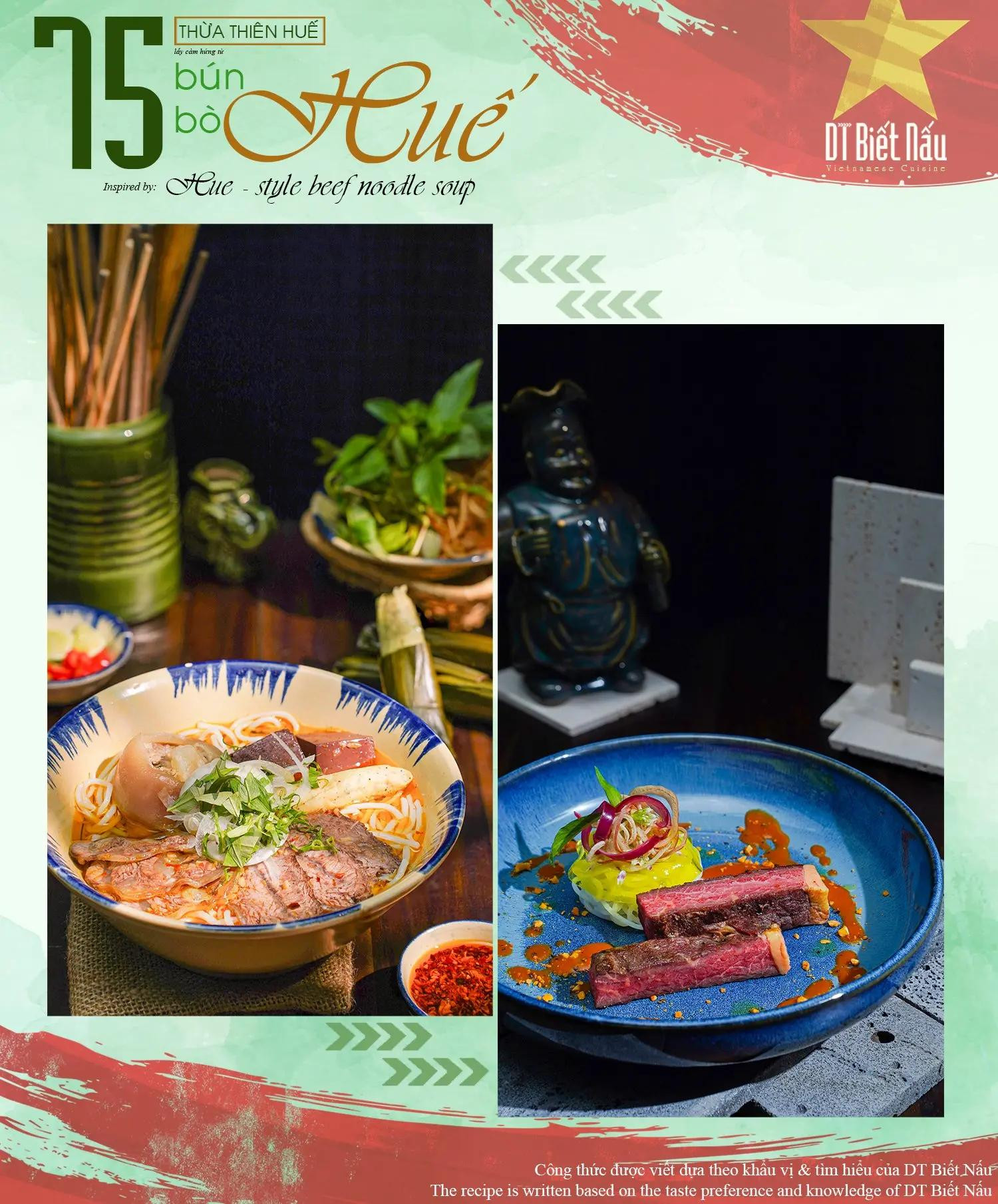 Công thức chi tiết Bún Bò Huế - Món ăn đặc sản Thừa Thiên Huế với nước dùng đậm đà