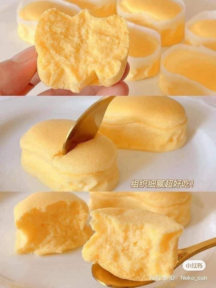 Công thức làm bánh bông lan ít calo mềm mịn với phô mai và sữa nguyên chất