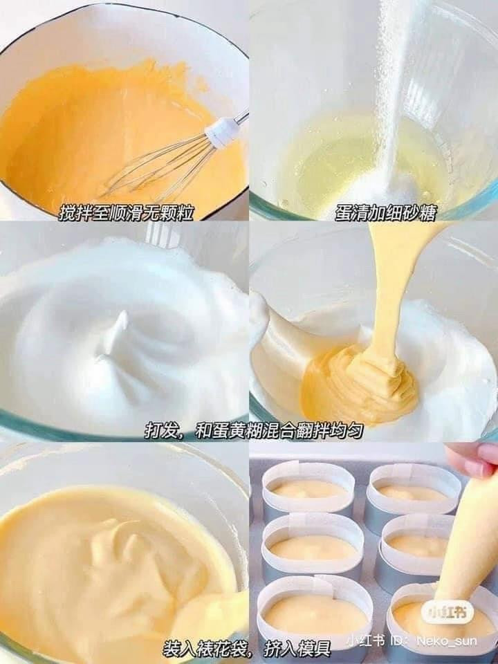 Công thức làm bánh bông lan ít calo mềm mịn với phô mai và sữa nguyên chất