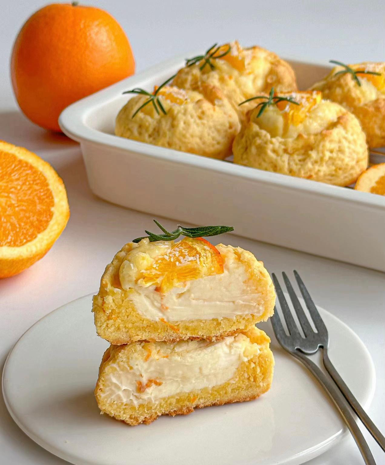 Công thức làm bánh nướng cam (Orange Scone) nhân phô mai béo ngậy