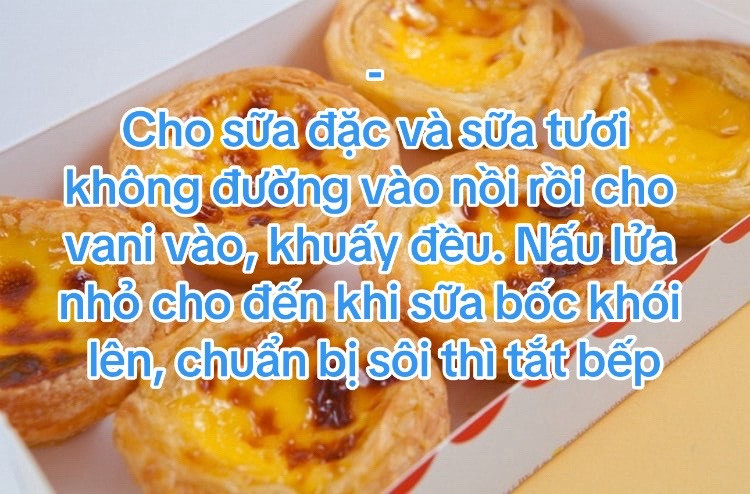 Công thức làm bánh tart trứng vàng óng, thơm béo sữa đặc tại nhà