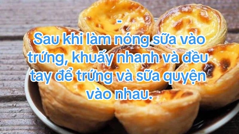 Công thức làm bánh tart trứng vàng óng, thơm béo sữa đặc tại nhà