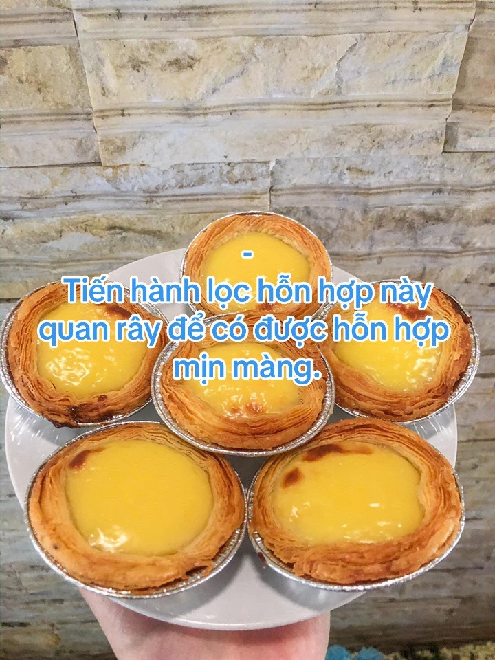 Công thức làm bánh tart trứng vàng óng, thơm béo sữa đặc tại nhà