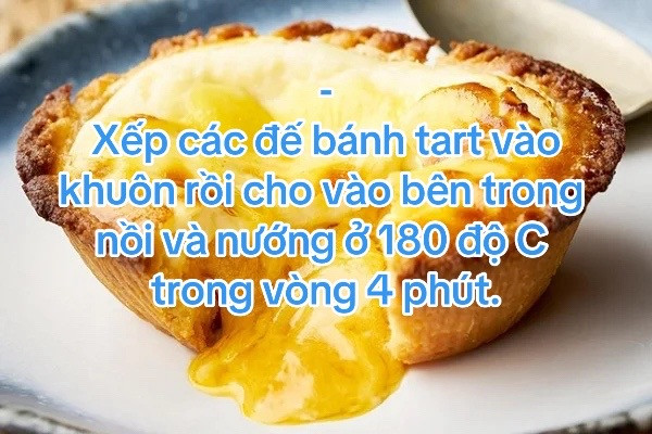 Công thức làm bánh tart trứng vàng óng, thơm béo sữa đặc tại nhà