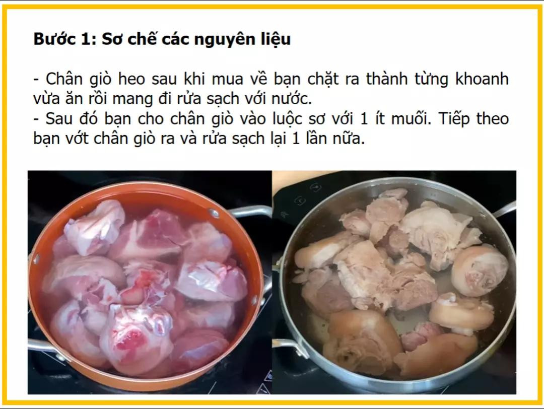Công thức làm bún măng giò heo: Nguyên liệu, sơ chế và nấu nước dùng