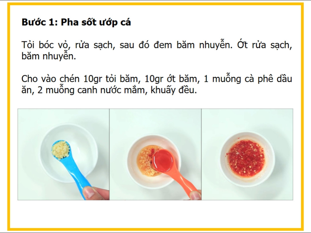 Công thức làm cá bạc má nướng tỏi ớt