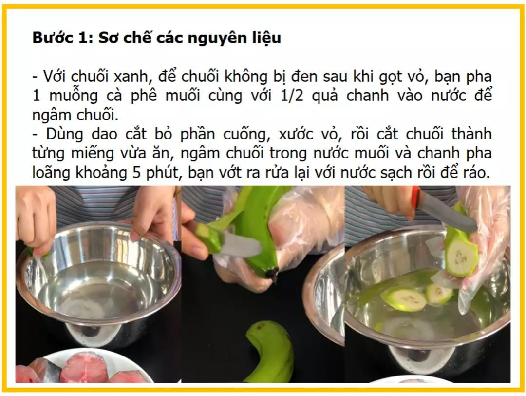 Công thức làm Cá basa nấu mẻ với chuối xanh, nguyên liệu và hướng dẫn chi tiết từng bước