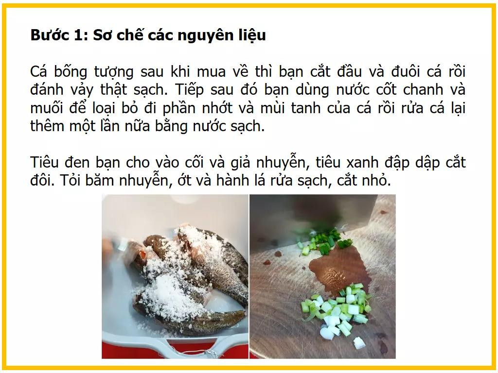 Công thức làm cá bống tượng kho tiêu đậm đà với hạt tiêu đen và xanh