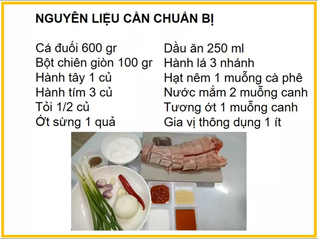 Công thức làm cá đuối chiên nước mắm giòn tan, đậm đà