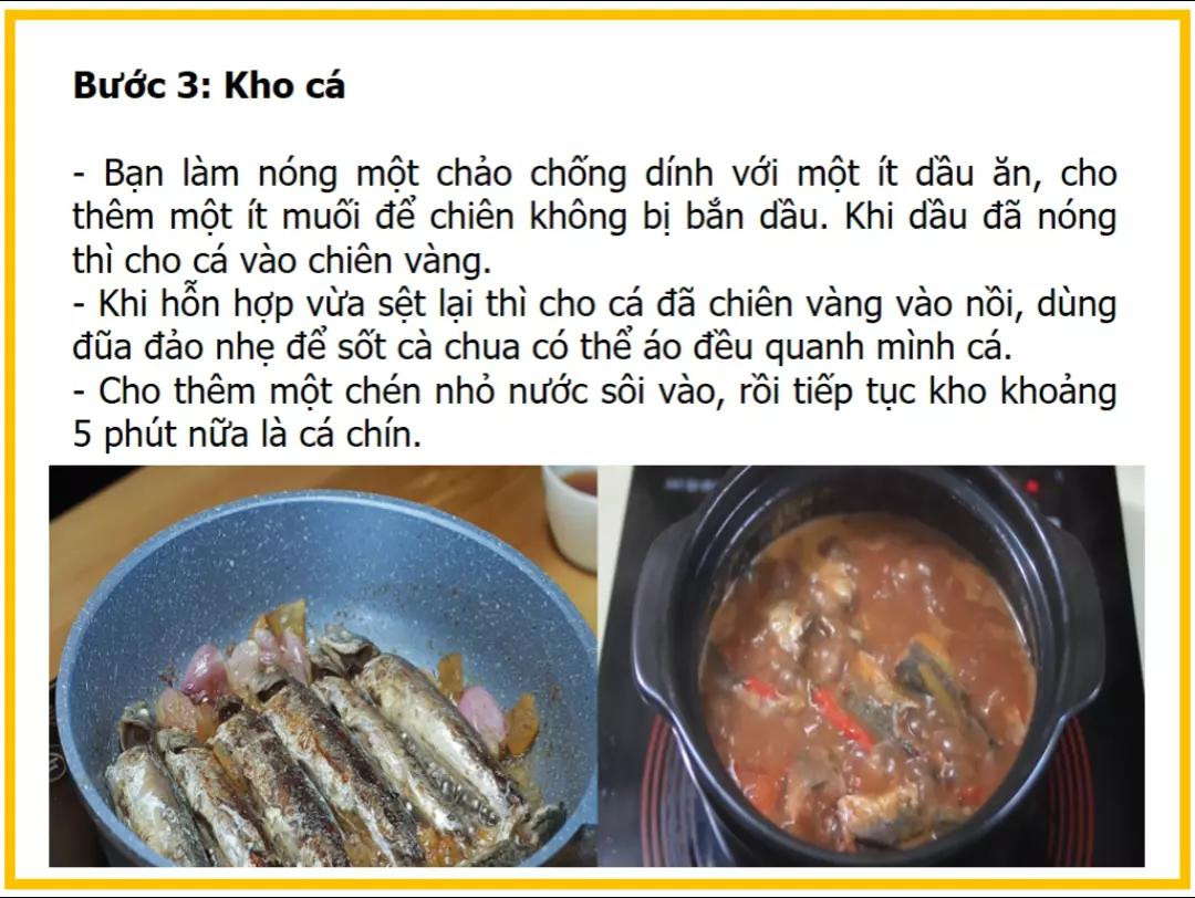 Công thức làm cá mòi kho cà chua ngon miệng với nước sốt đậm đà