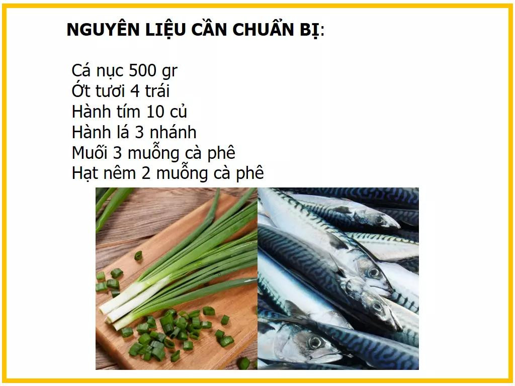 Công thức làm Cá nục hấp hành - Hướng dẫn chi tiết cách sơ chế và ướp cá tươi ngon