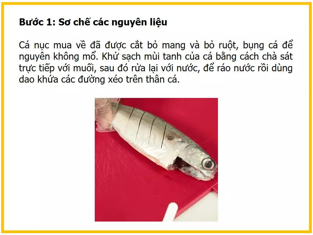 Công thức làm Cá nục hấp hành - Hướng dẫn chi tiết cách sơ chế và ướp cá tươi ngon