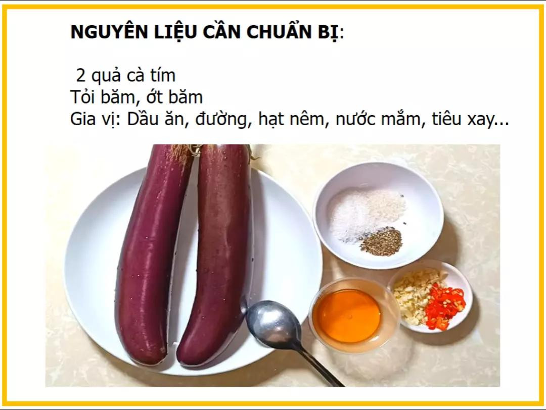 Công thức làm cà tím xào tỏi ớt thơm ngon, dễ làm tại nhà
