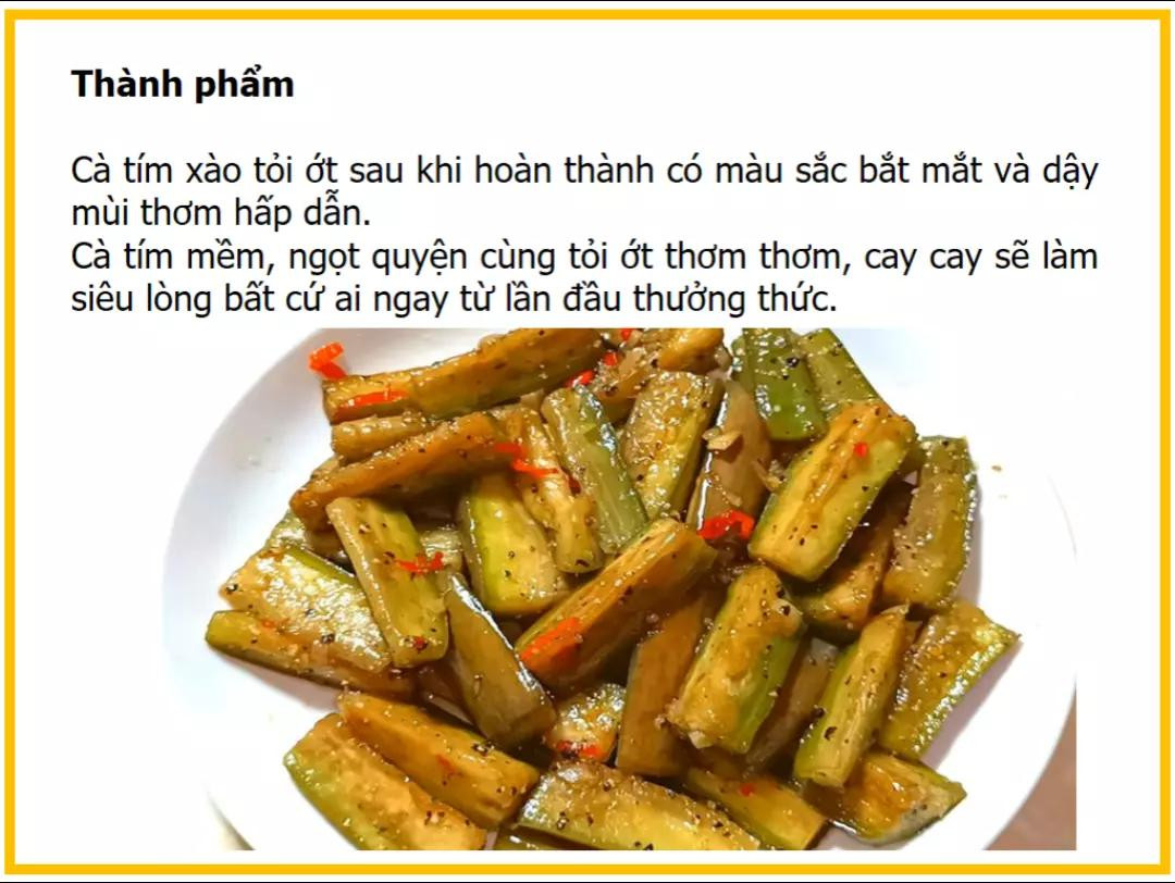 Công thức làm cà tím xào tỏi ớt thơm ngon, dễ làm tại nhà