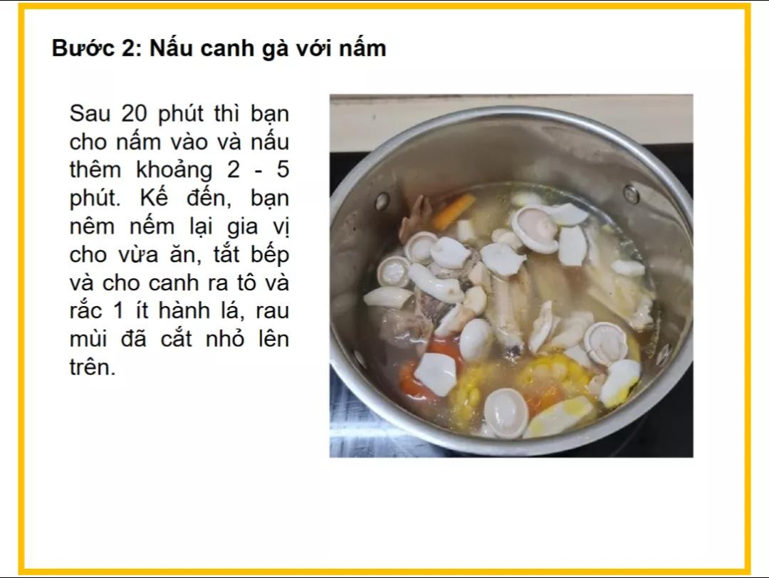 Công thức làm canh gà nấu nấm ngon ngọt với bắp và cà rốt