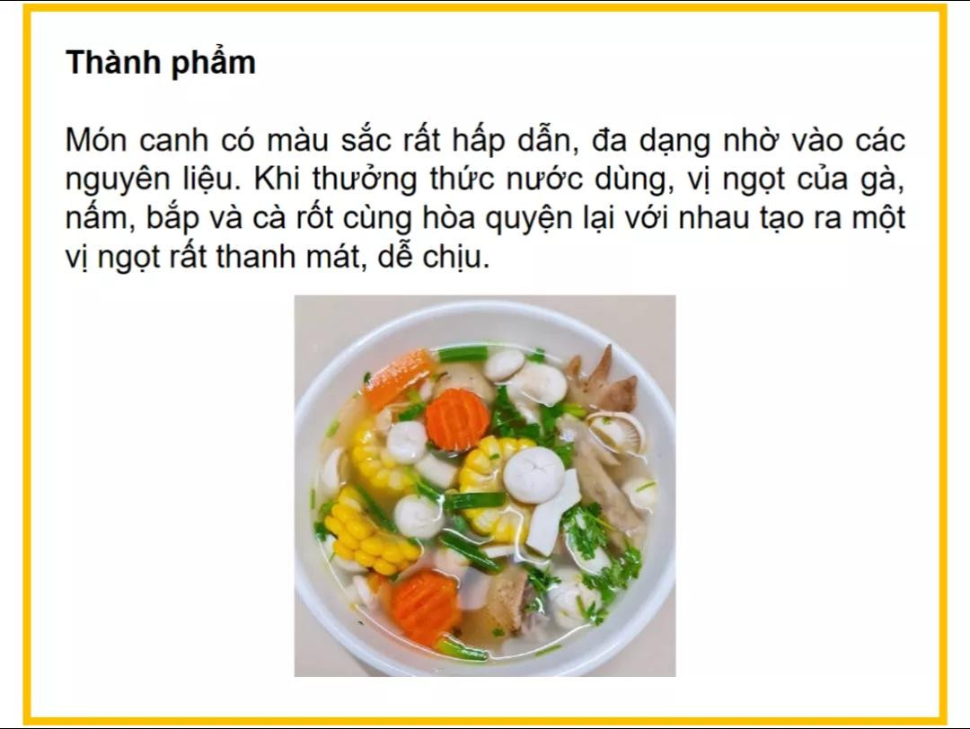 Công thức làm canh gà nấu nấm ngon ngọt với bắp và cà rốt