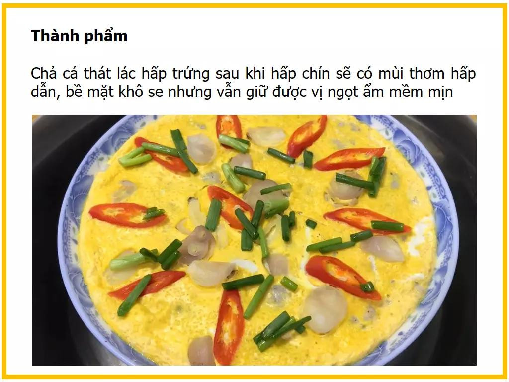 Công thức làm Chả cá hấp từ cá thác lác, trứng gà và hành tím