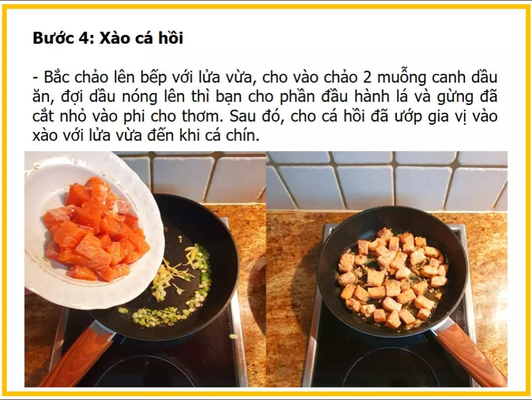 Công thức làm cháo cá hồi khoai lang ngon tại nhà