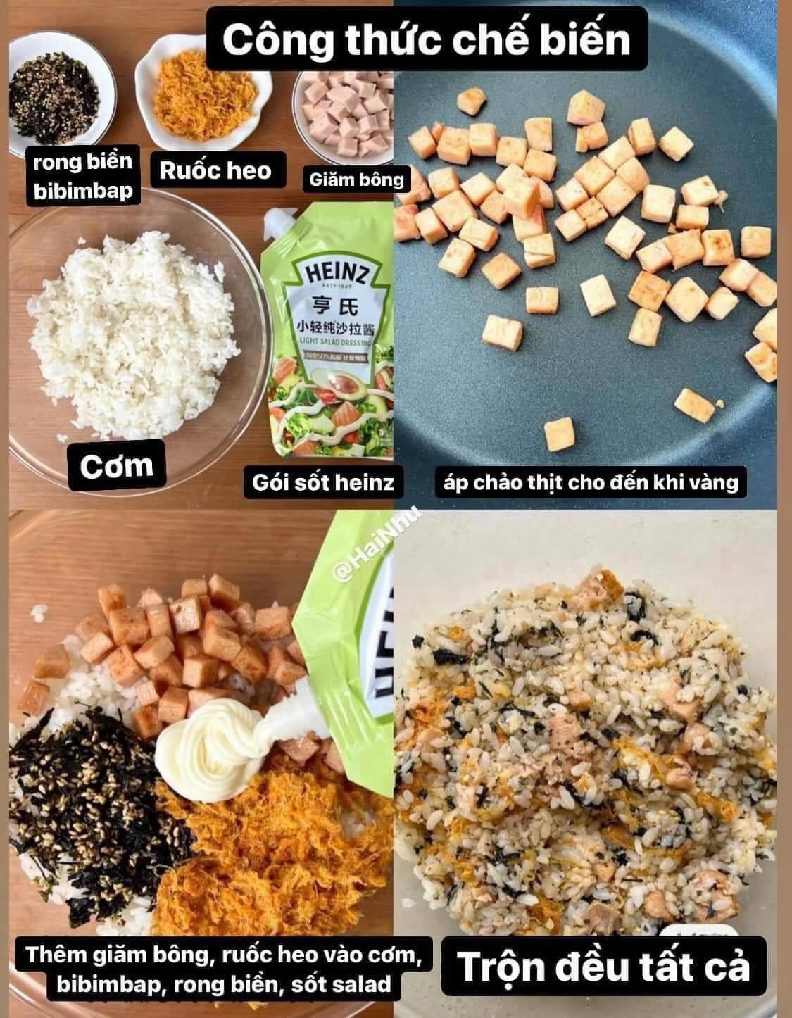 Công thức làm cơm nắm tam giác Hàn Quốc (Onigiri) cá ngừ, phô mai và rau củ giòn rụm