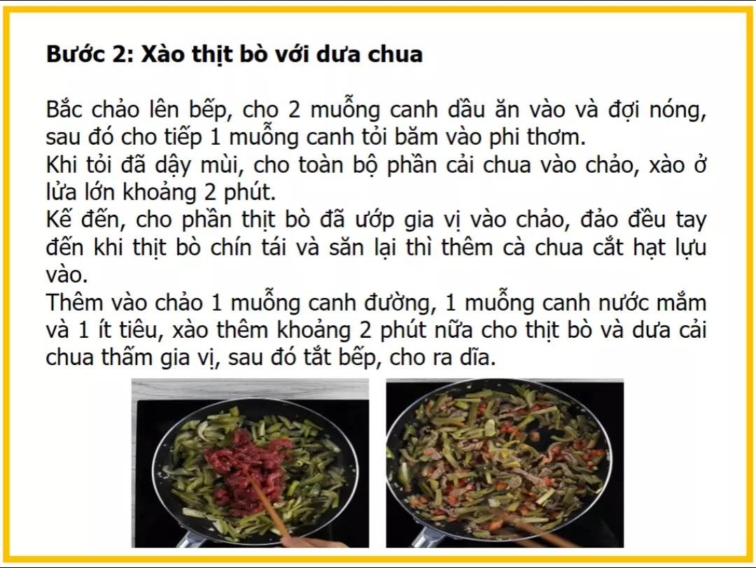 Công thức làm cơm rang dưa bò với thịt bò, cà chua và hành lá