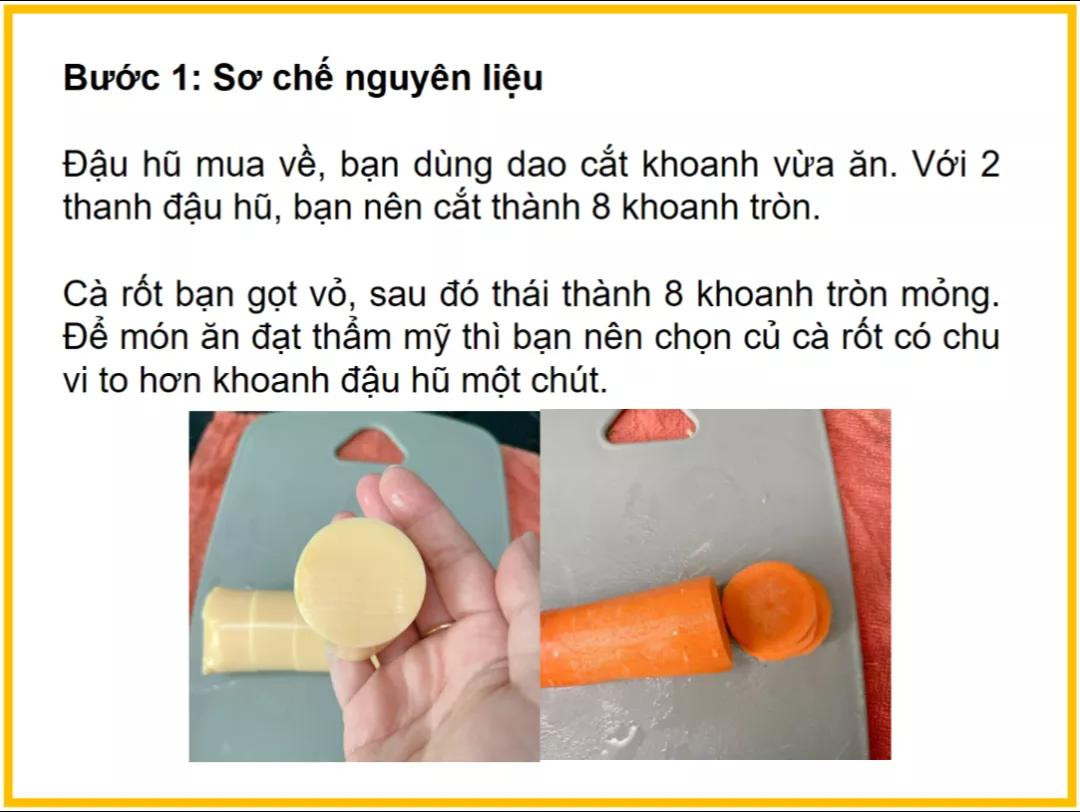 Công thức làm đậu hũ hấp tôm