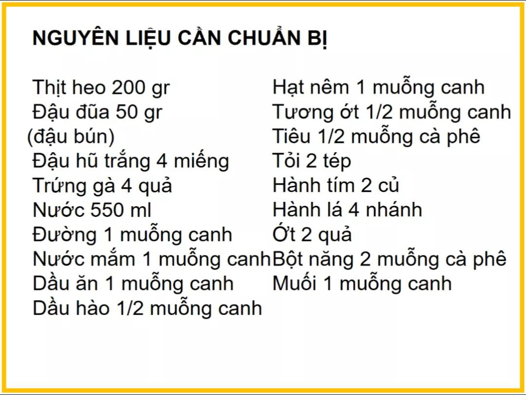 Công thức làm đậu hũ trứng sốt thịt băm ngon miệng