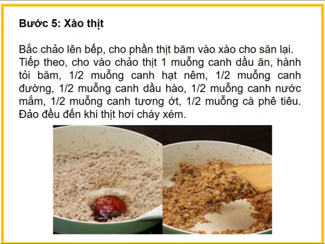 Công thức làm đậu hũ trứng sốt thịt băm ngon miệng