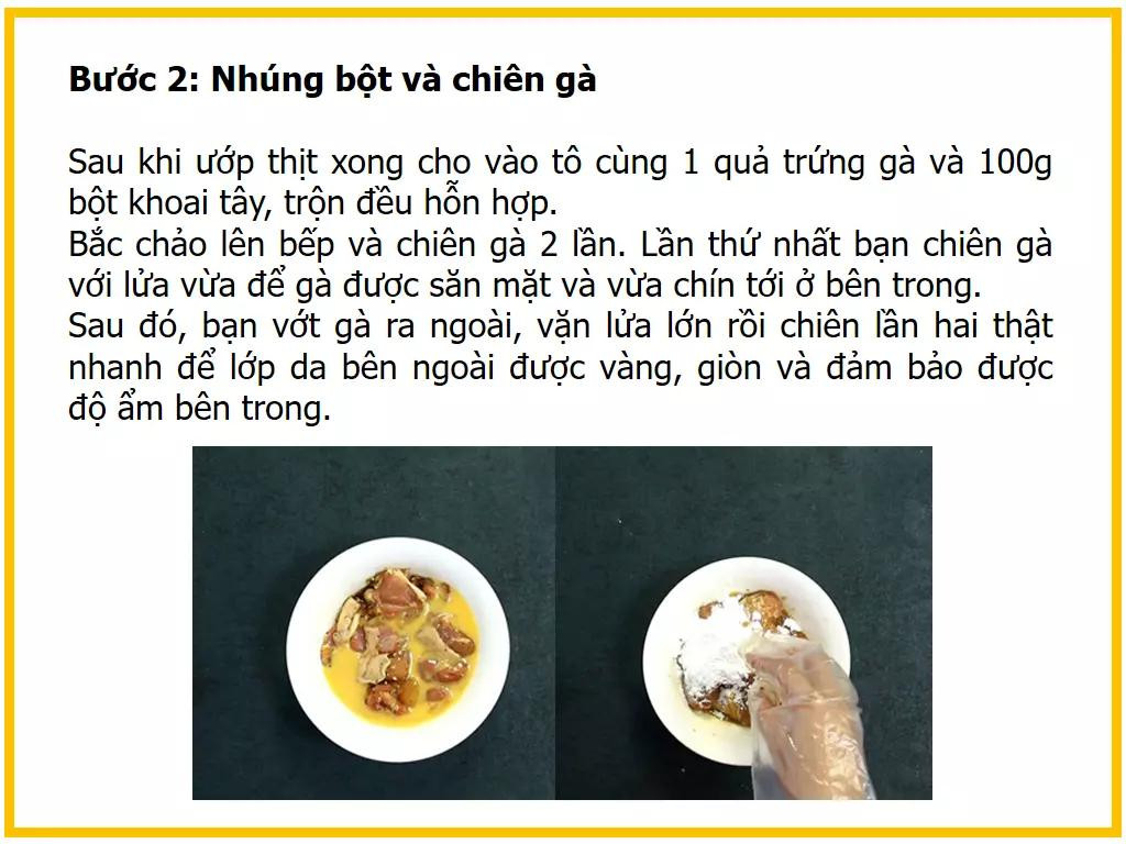Công thức làm Gà chiên sốt phô mai giòn ngon, cách chế biến gà rán sốt phô mai béo ngậy