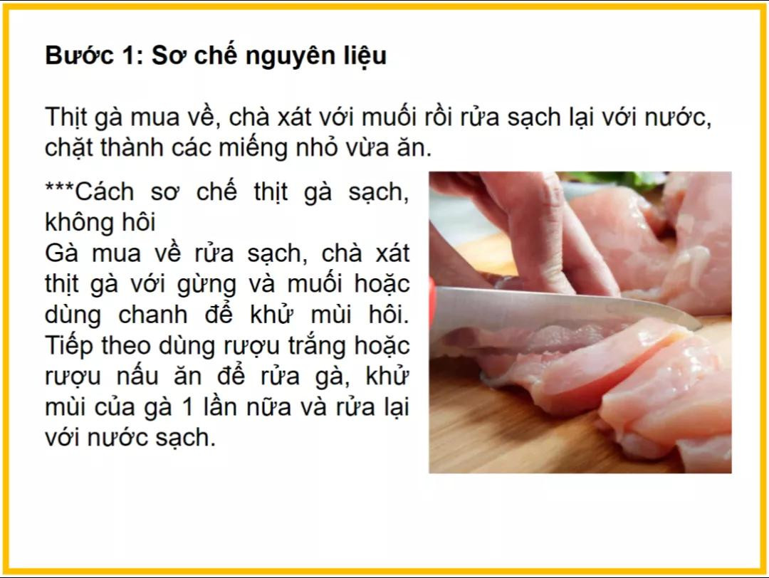 Công thức làm Gà kho rau củ với măng, sen và nước dừa