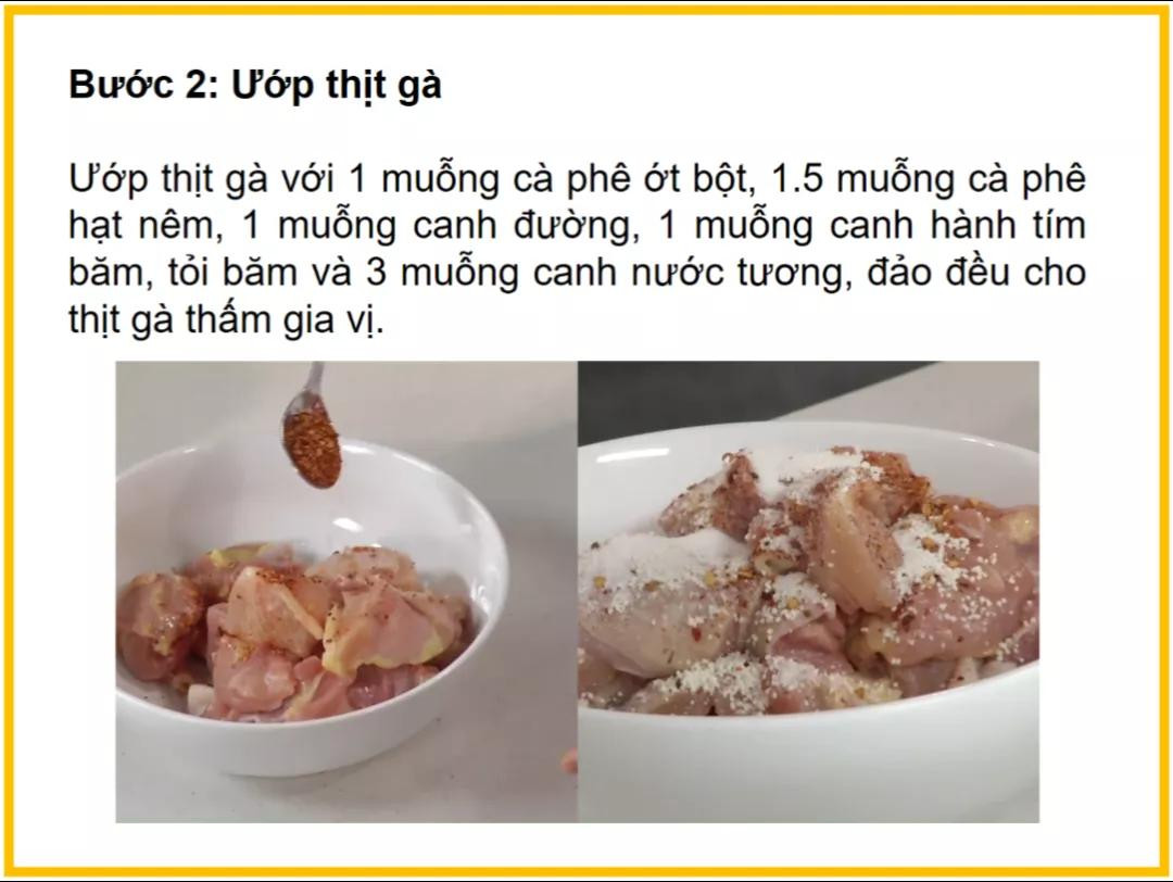 Công thức làm Gà kho rau củ với măng, sen và nước dừa