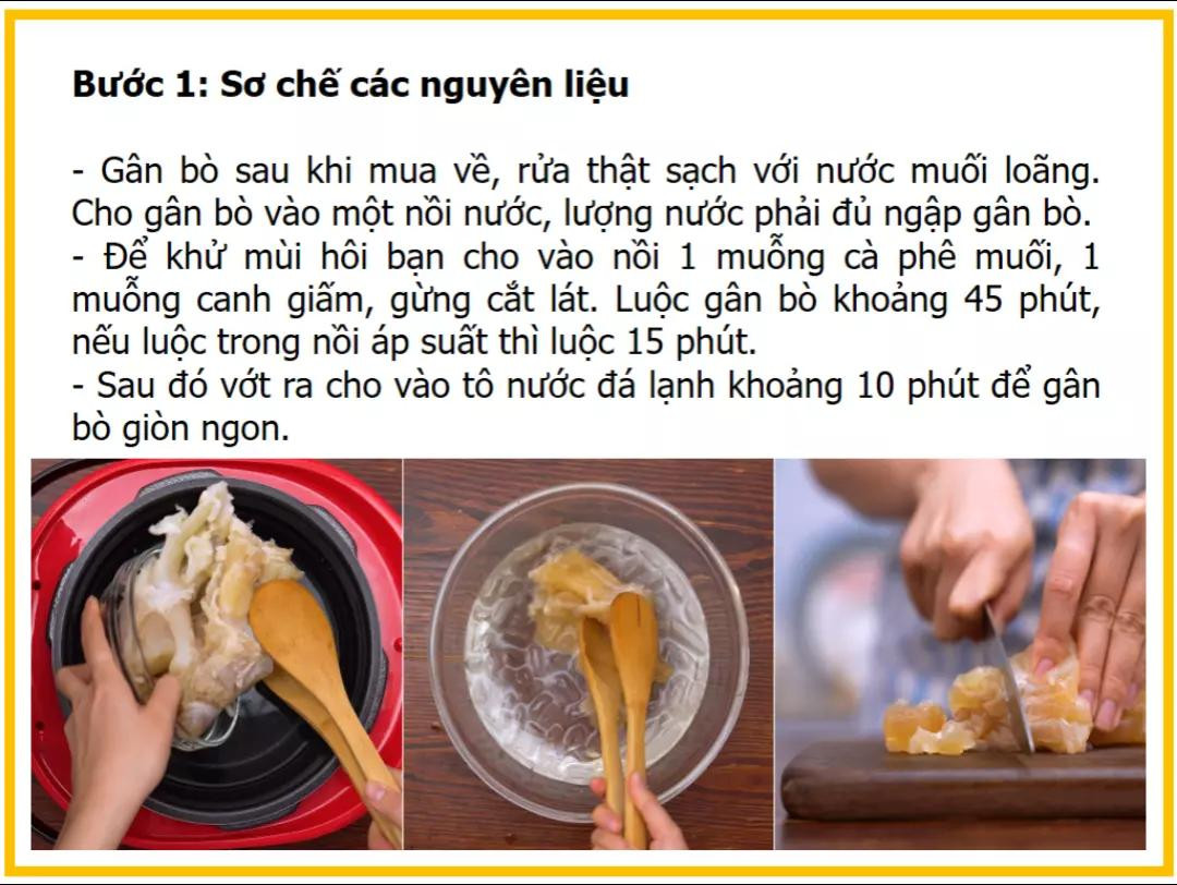 Công thức làm Gân bò cháy tỏi giòn ngon