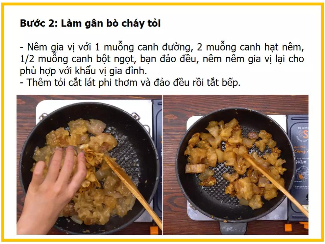 Công thức làm Gân bò cháy tỏi giòn ngon