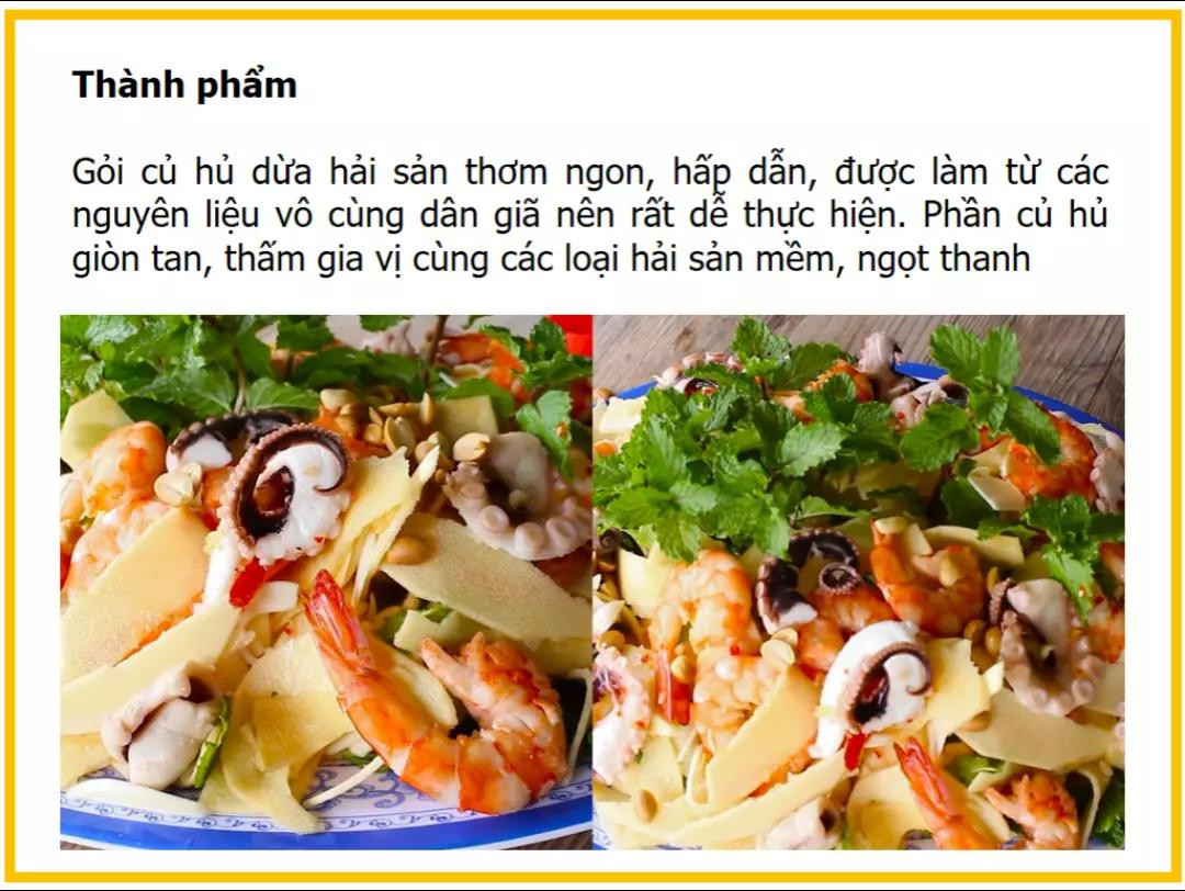 Công thức làm Gỏi củ hủ dừa hải sản với bạch tuộc và tôm tươi ngon